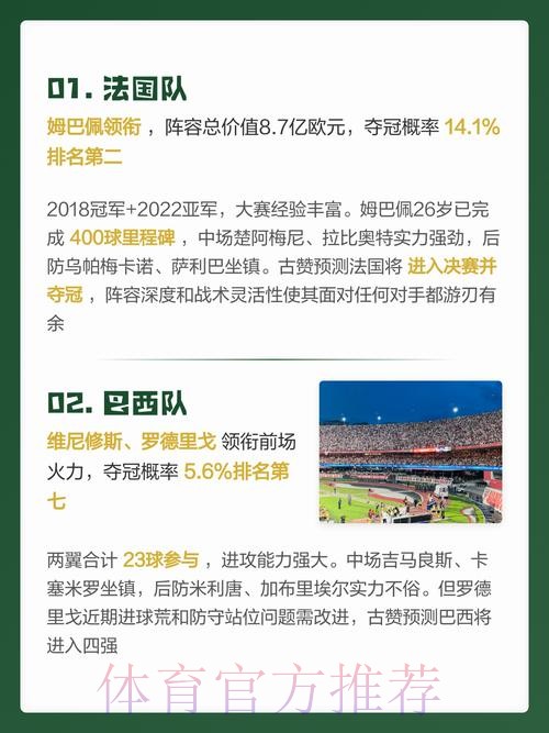 最新世界杯预测平台精选 最新世界杯预测平台精选